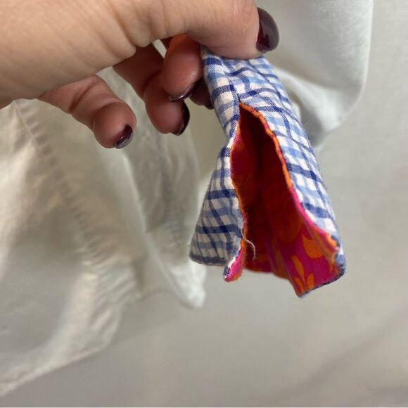 Ladies Pearly Vine Brand Stretch Button Down Blouse with Collar & Cuff Detail XL - Picture 9 of 14